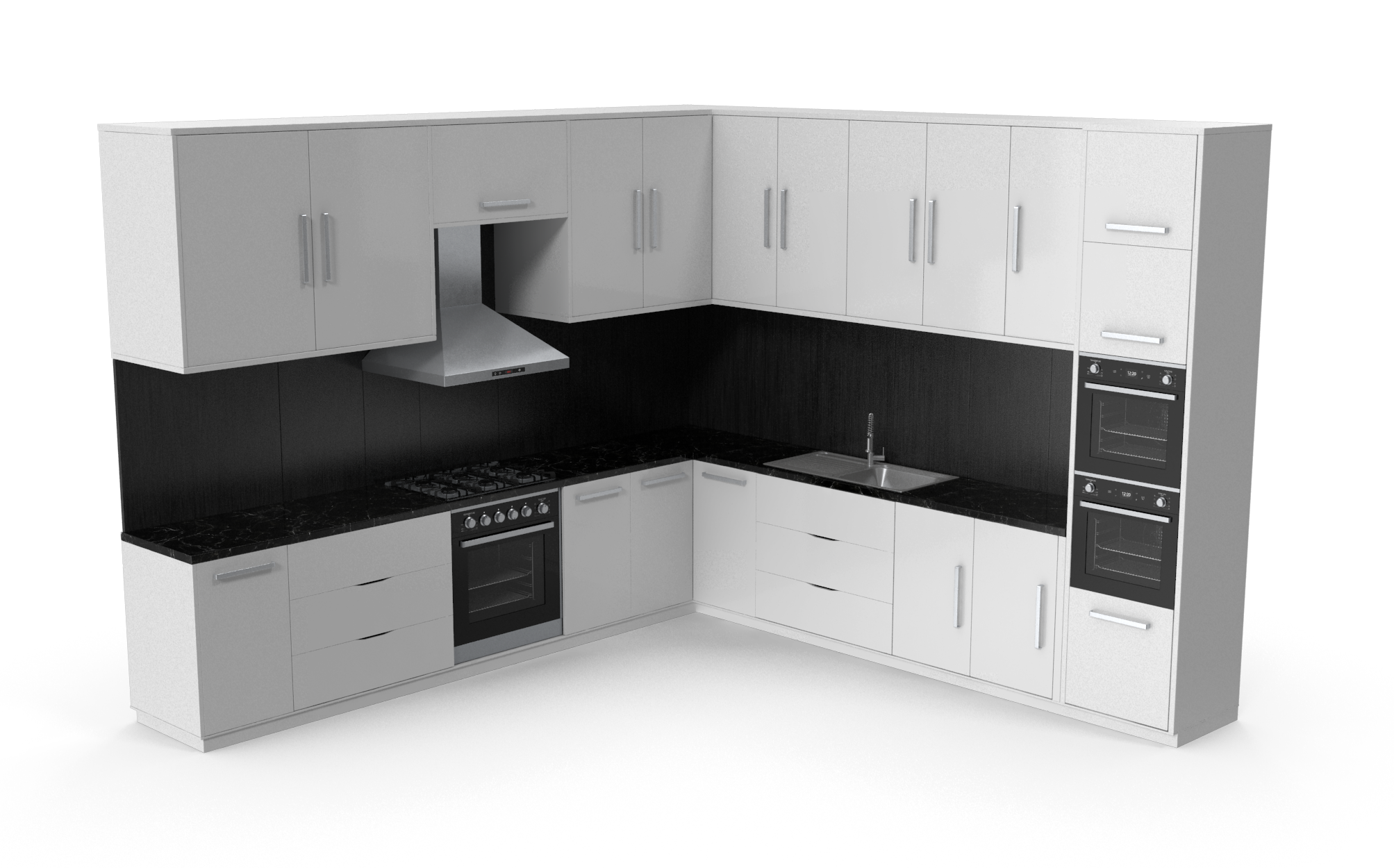 Modern Kitchen Unit.H03.2k