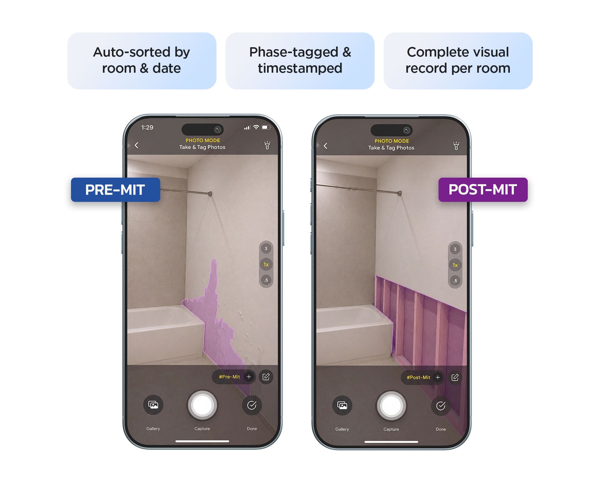 Rescan the claims site  - water mitigation and restoration