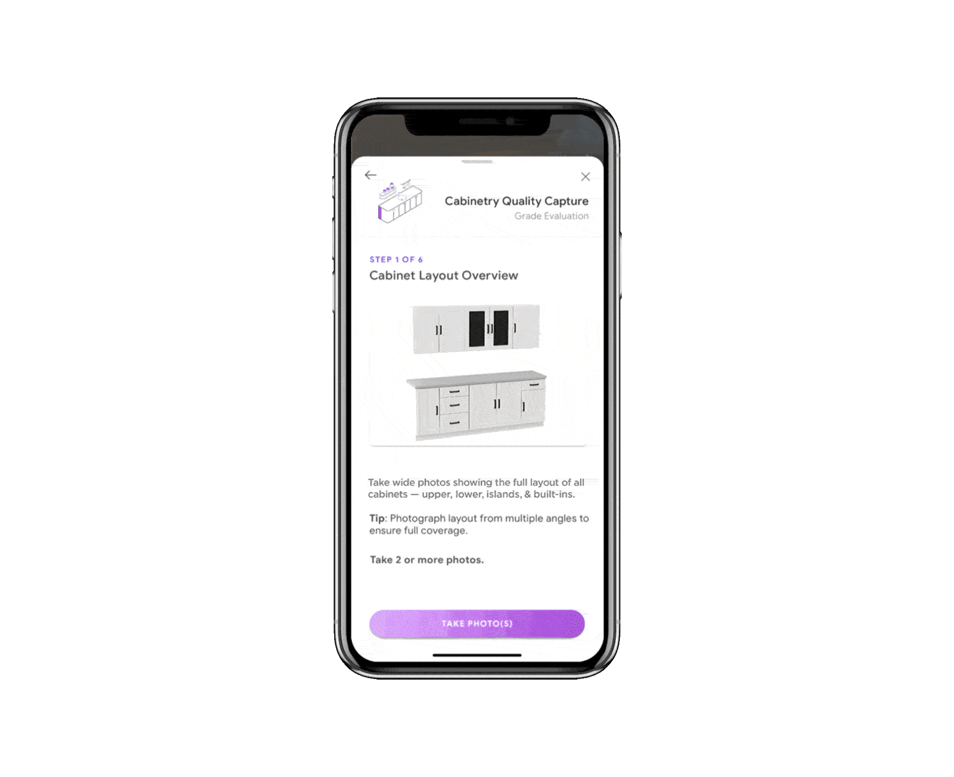 Smartphone imagery solution for cabinetry analysis - powered by itel